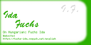 ida fuchs business card